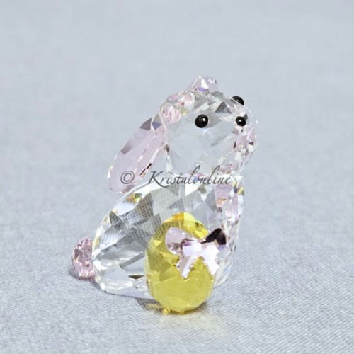 Swarovski Idyllia konijn met paasei kristallen beeldje